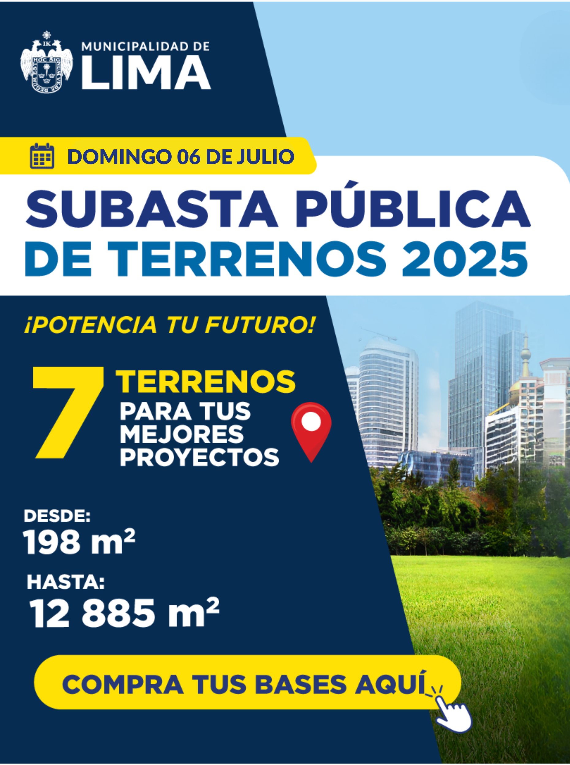 Bases de Subasta Pública de Venta de Terrenos 2025 - EMILIMA S.A.